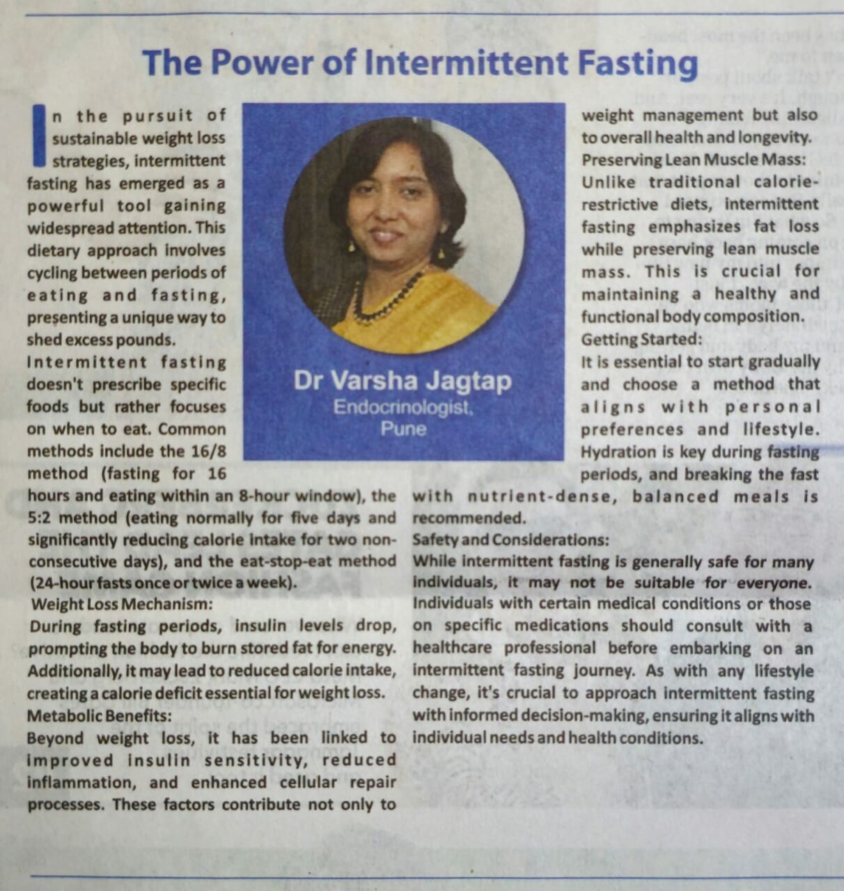 Jagtap Clinic and Research Centre|Tilak Road,Pune